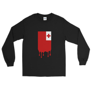 Drip Tonga - Flag Vertical *ADULT LONG SLEEVE*