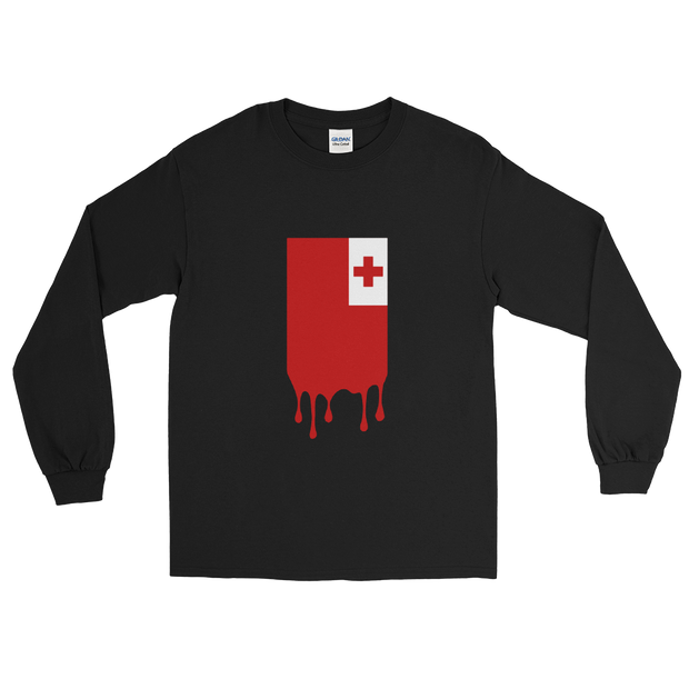 Drip Tonga - Flag Vertical *ADULT LONG SLEEVE*