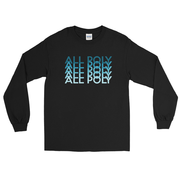 Blue All Poly Repeat *ADULT LONG SLEEVE*