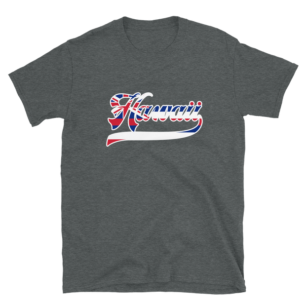 Hawaii Union Jack - Flag with White Border *ADULT SHORT SLEEVE*