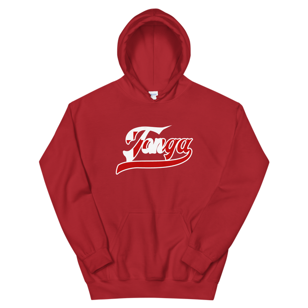 Tonga 676 - Flag with White Border (front/back) *ADULT HOODIE*