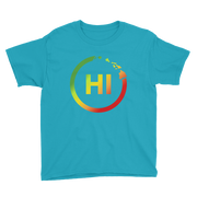 Hawaiian Islands Rings - HI - Kanaka Maoli color fade *KIDS SHORT SLEEVE*