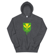 Kanaka Maoli Crest - Green *ADULT HOODIE*