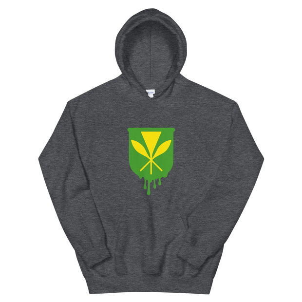 Kanaka Maoli Crest - Green *ADULT HOODIE*