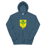 Kanaka Maoli Crest - Yellow *ADULT HOODIE*