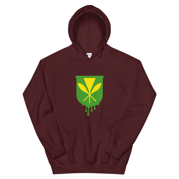 Kanaka Maoli Crest - Green *ADULT HOODIE*