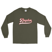 Kingdom Script ~ White with Red Border *ADULT LONG SLEEVE*