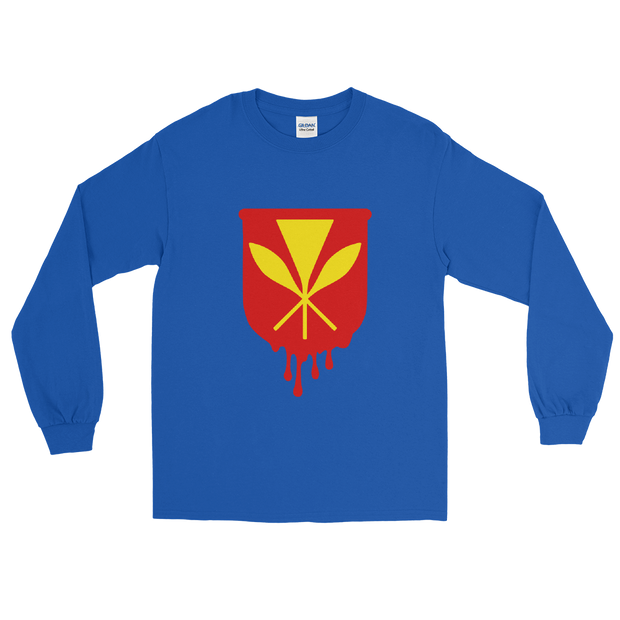 Kanaka Maoli Crest - Red *ADULT LONG SLEEVE*