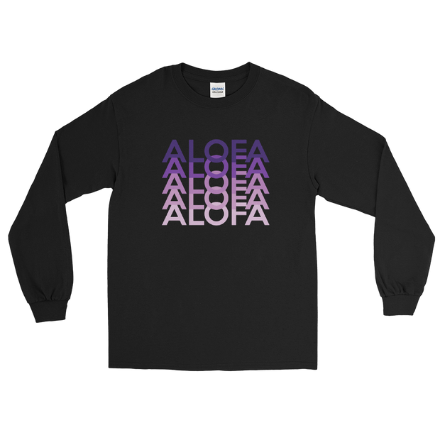 Purple Alofa Repeat *ADULT LONG SLEEVE*