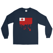 Drip Tonga - Flag Horizontal *ADULT LONG SLEEVE*