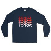 Red and White Tonga Repeat *ADULT LONG SLEEVE*