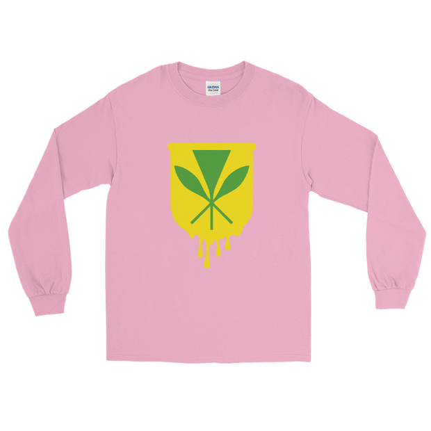 Kanaka Maoli Crest - Yellow *ADULT LONG SLEEVE*