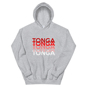 Red and White Tonga Repeat *ADULT HOODIE*