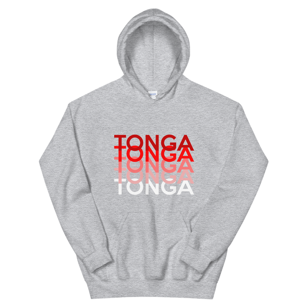 Red and White Tonga Repeat *ADULT HOODIE*