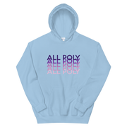 Purple All Poly Repeat *ADULT HOODIE*