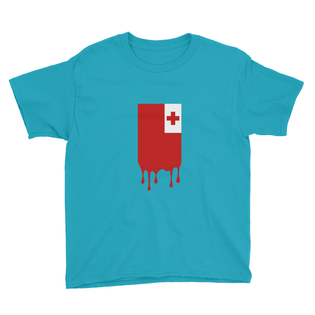 Drip Tonga - Flag Vertical *KIDS SHORT SLEEVE*