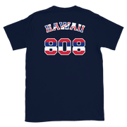 Hawaii 808 Union Jack - Flag Jersey with White Border (front/back) *ADULT SHORT SLEEVE*