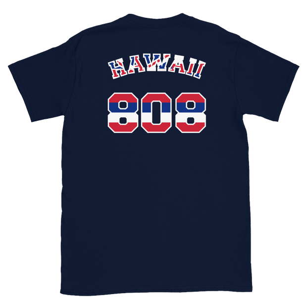 Hawaii 808 Union Jack - Flag Jersey with White Border (front/back) *ADULT SHORT SLEEVE*