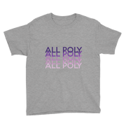 Purple All Poly Repeat *KIDS SHORT SLEEVE*