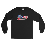 Samoa Script ~ Flag with White Border *ADULT LONG SLEEVE*