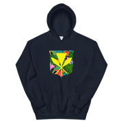 Kanaka Maoli Coat of Arms with Floral Shield *ADULT HOODIE*