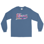 Hawaii 808 - Floral Jersey with White Border (front/back) *ADULT LONG SLEEVE*