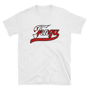 Tonga Script ~ Flag with Black Border *ADULT SHORT SLEEVE*