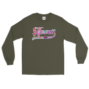 Hawaii 808 - Floral Jersey with White Border (front/back) *ADULT LONG SLEEVE*