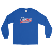 Samoa Script ~ Flag with White Border *ADULT LONG SLEEVE*