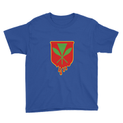 Kanaka Maoli Crest - Red with Yellow Border *KIDS SHORT SLEEVE*