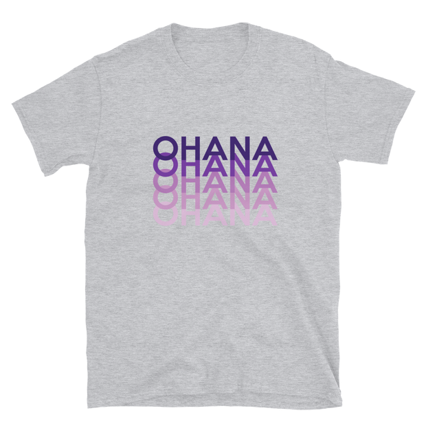 Purple Ohana Repeat *ADULT SHORT SLEEVE*