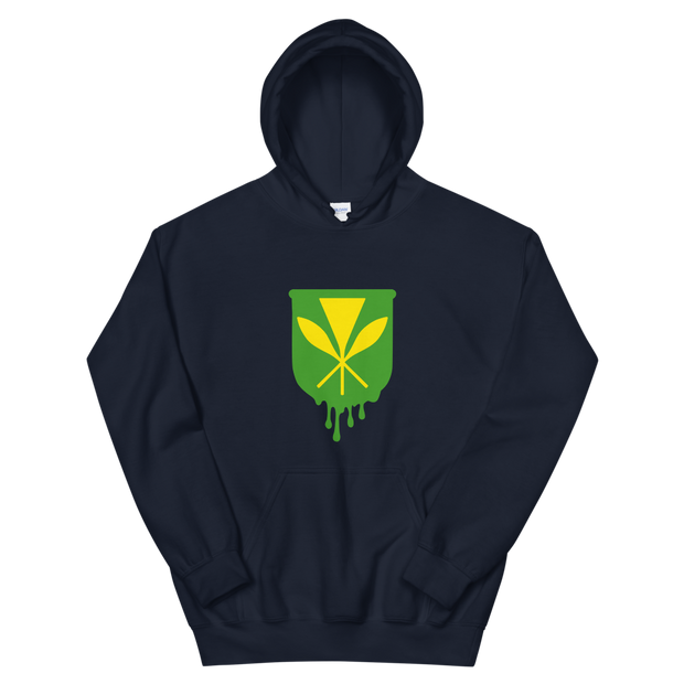 Kanaka Maoli Crest - Green *ADULT HOODIE*