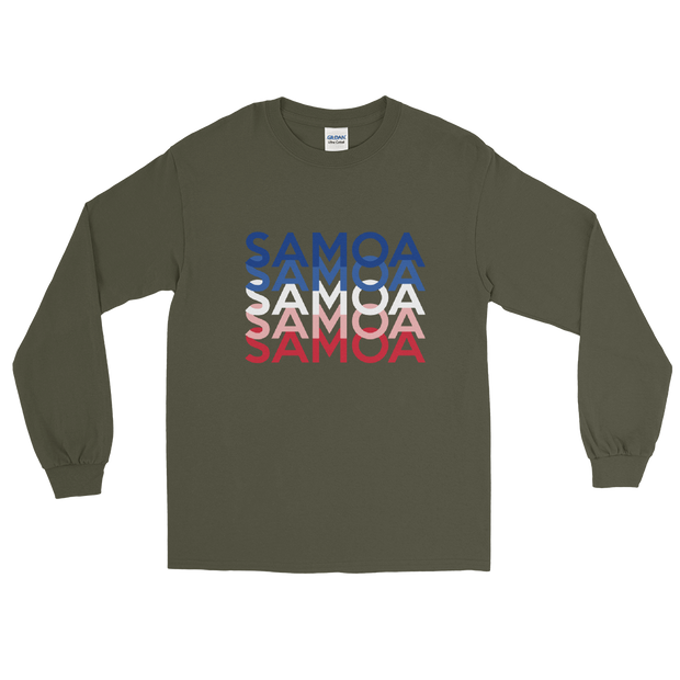 Red, White, and Blue Samoa Repeat *ADULT LONG SLEEVE*