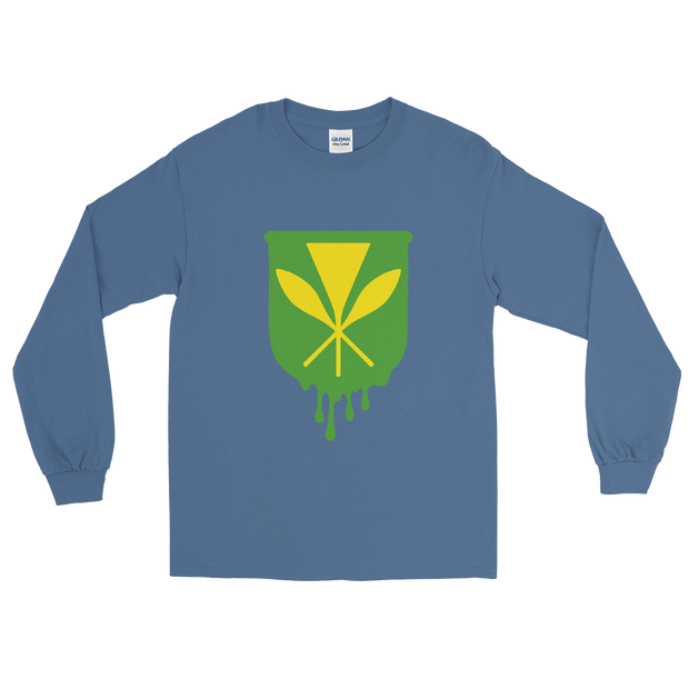 Kanaka Maoli Crest - Green *ADULT LONG SLEEVE*