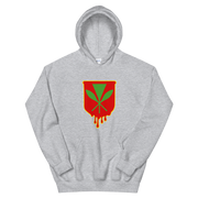 Kanaka Maoli Crest - Red with Yellow Border *ADULT HOODIE*