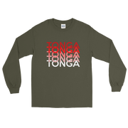 Red and White Tonga Repeat *ADULT LONG SLEEVE*