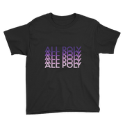 Purple All Poly Repeat *KIDS SHORT SLEEVE*