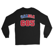 Samoa 685 - Flag with White Border (front/back) *ADULT LONG SLEEVE*