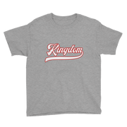 Kingdom Script ~ White with Red Border *KIDS SHORT SLEEVE*