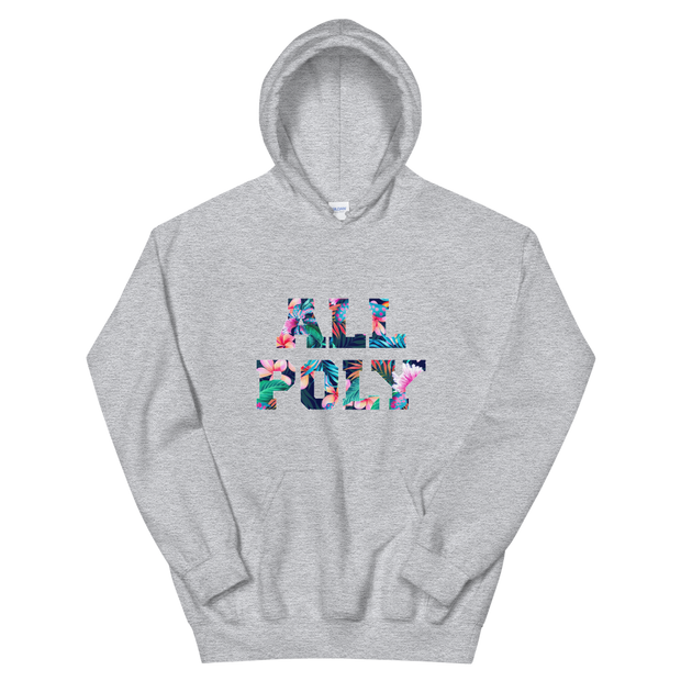 ALL POLY Floral ~ Signature *ADULT HOODIE*