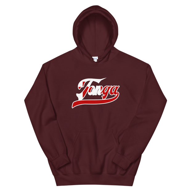 Tonga 676 - Flag with White Border (front/back) *ADULT HOODIE*