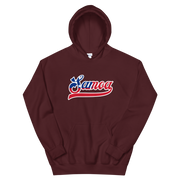 Samoa 685 - Flag with White Border (front/back)  *ADULT HOODIE*