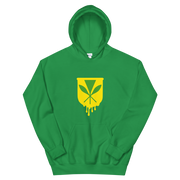 Kanaka Maoli Crest - Yellow *ADULT HOODIE*