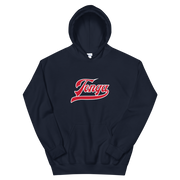 Tonga Script ~ Red with White Border *ADULT HOODIE*