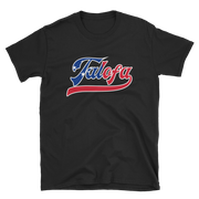 Talofa Script ~ Flag with White Border *ADULT SHORT SLEEVE*