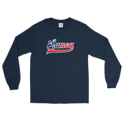 Samoa Script ~ Flag with White Border *ADULT LONG SLEEVE*