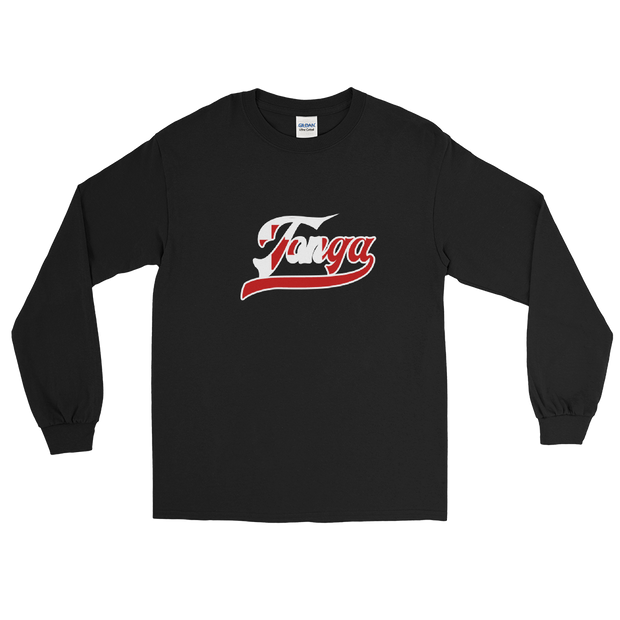 Tonga Script ~ Flag with White Border *ADULT LONG SLEEVE*