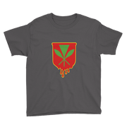 Kanaka Maoli Crest - Red with Yellow Border *KIDS SHORT SLEEVE*