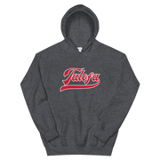 Talofa Script ~ Red with White Border *ADULT HOODIE*