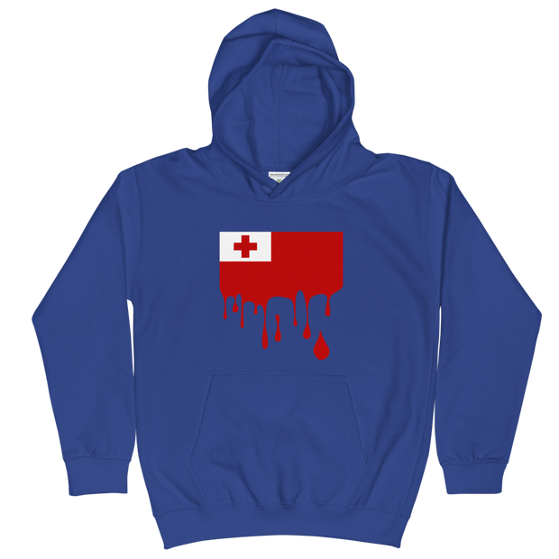 Drip Tonga - Flag Horizontal *KIDS HOODIES*